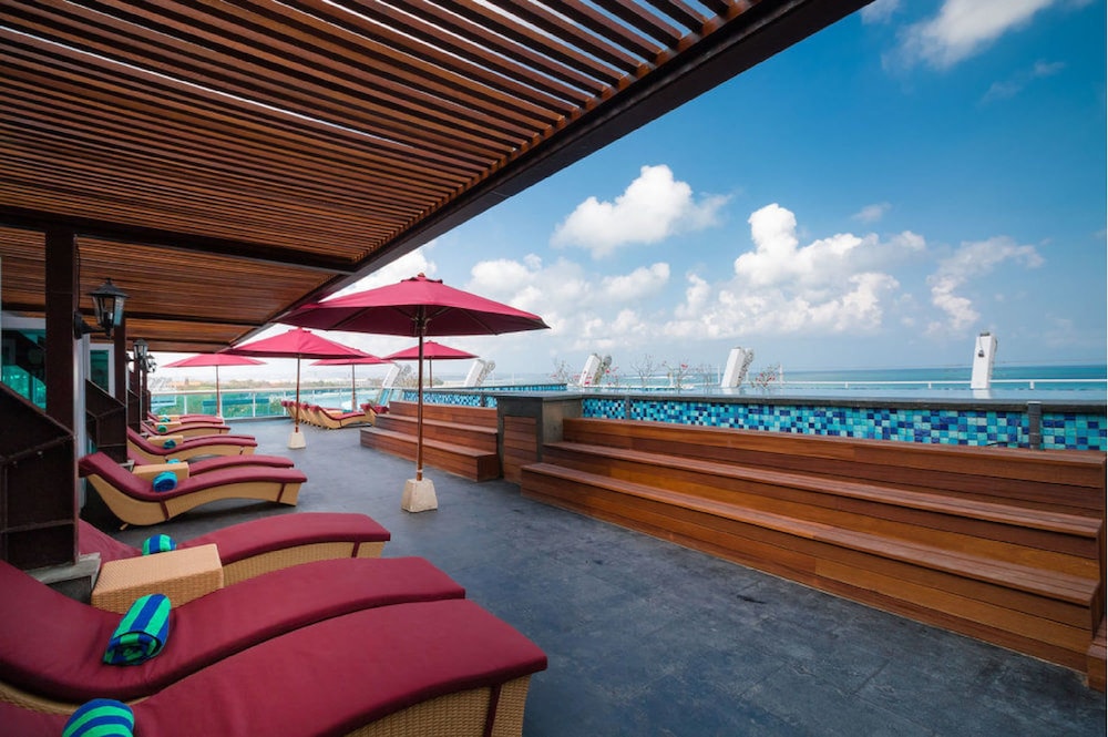 Book Kutabex Beach Front Hotel In Bali Hotels Kutabex Beach Front Hotel Kuta Rooftop Pool