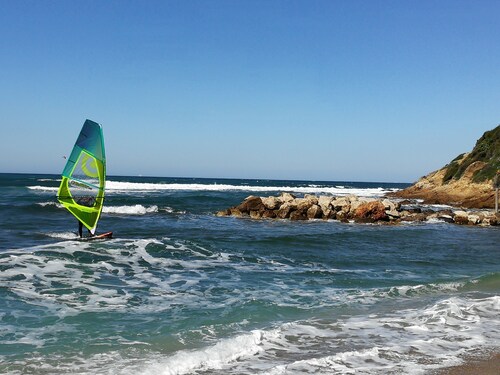 beautiful t2 seaside in pine forest with terrace sea view 100m