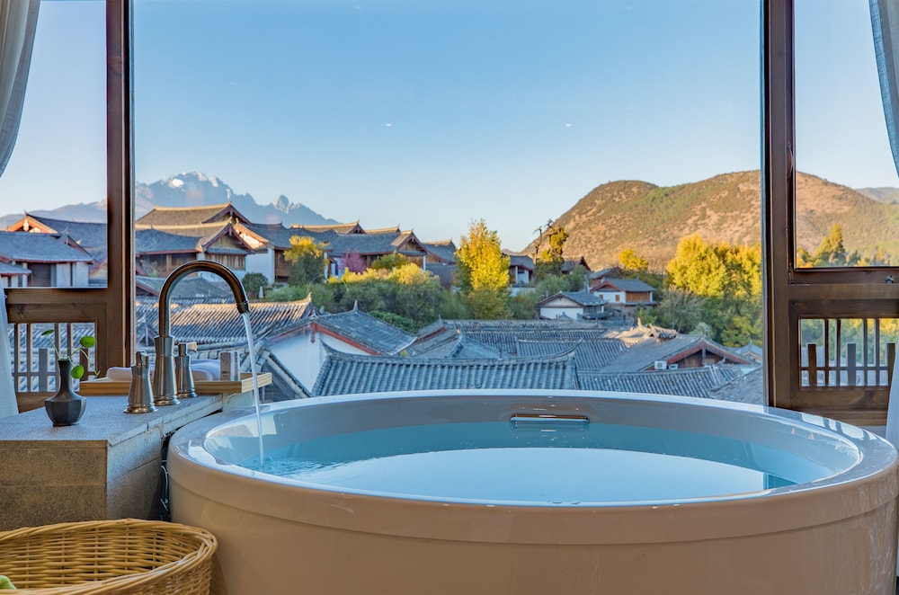 丽江漫庭美宿, 丽江市, 室内 spa 浴缸