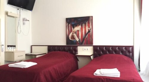 The Guzel Izmir Hotel Is The White Building To The Right Picture Of Guzel Izmir Oteli Tripadvisor