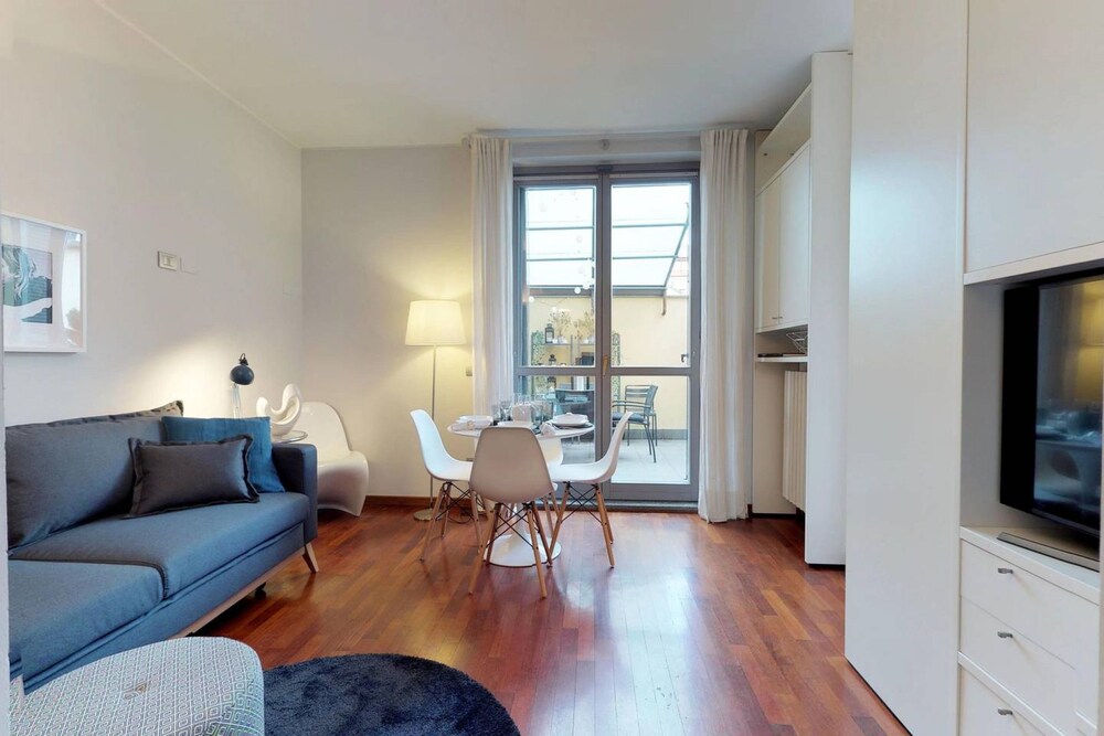 Book Design Apartment Near Duomo Square In Milan Hotels Design Apartment Near Duomo Square Milan 1 Bedroom Living Area