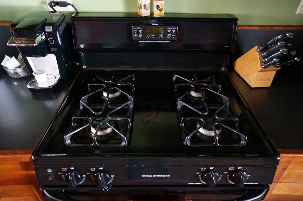 mountain house with hot tub and ping pong, 伍德斯托克, 私人厨房