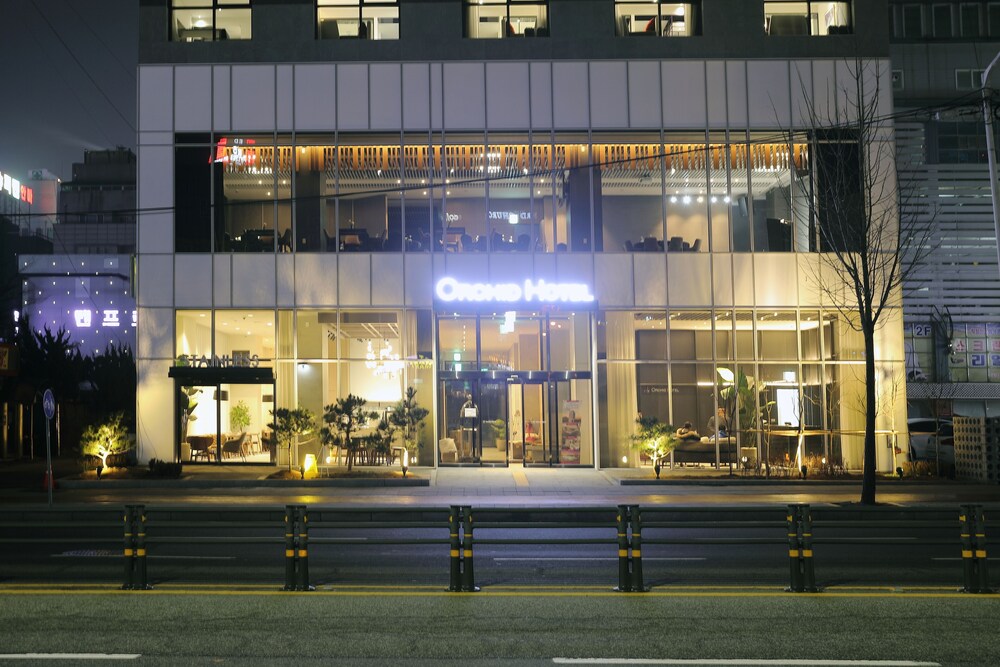 酒店正门 - 夜景