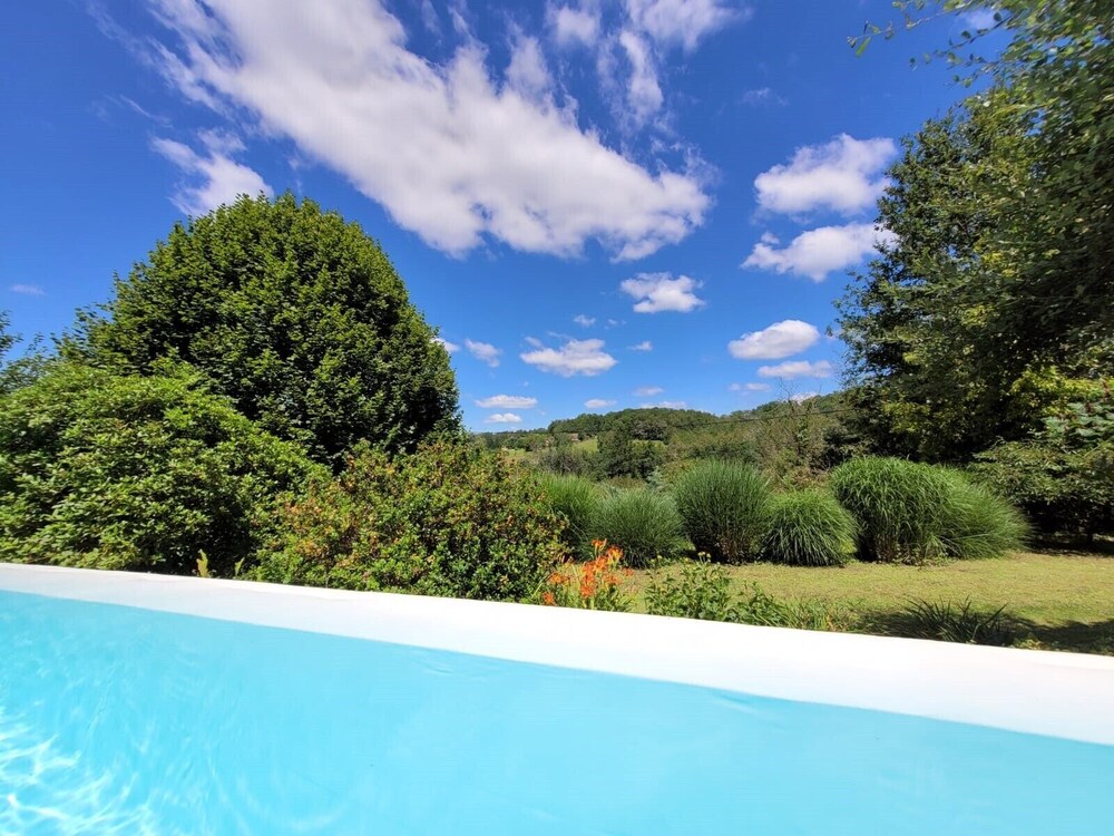 privately situated spacious holiday home with private pool
