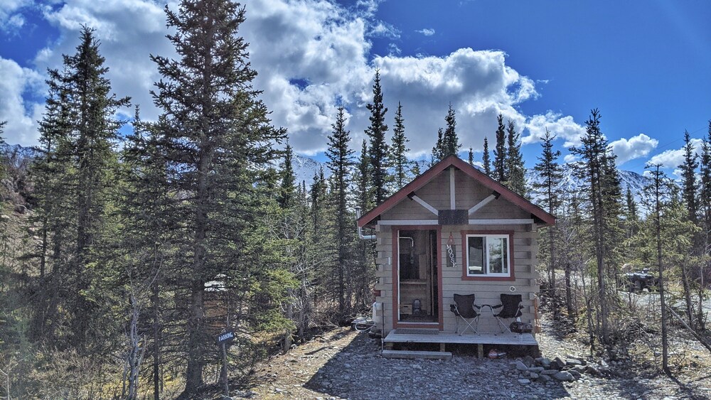 rustic moose cabin getaway