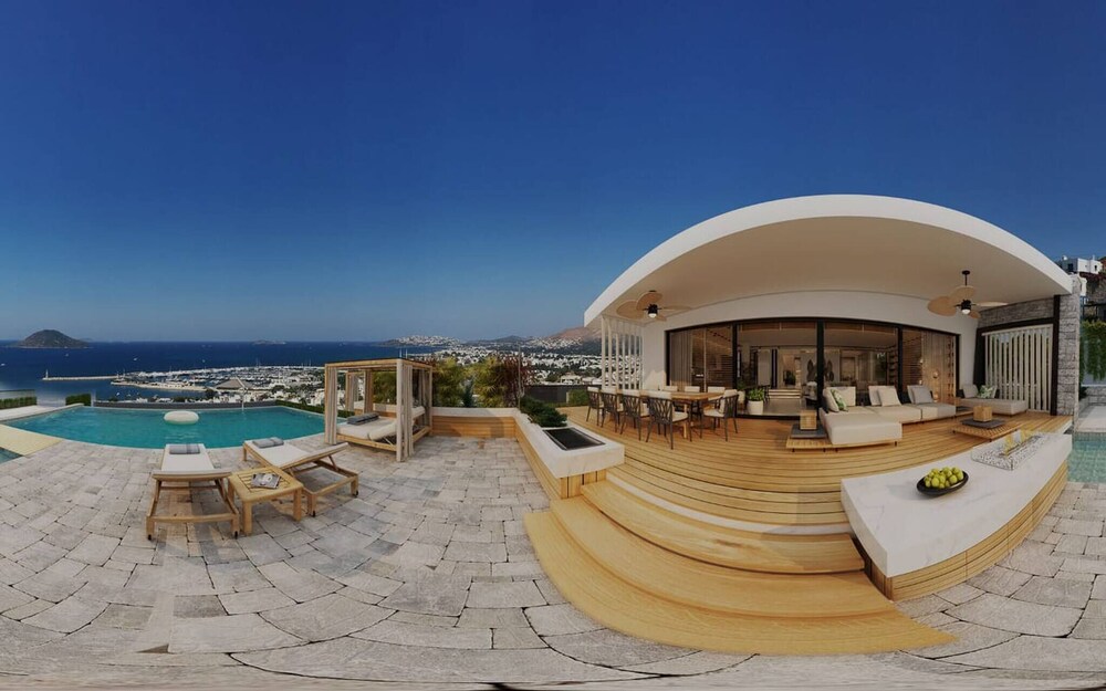 super luxury villa with amazing view and pool